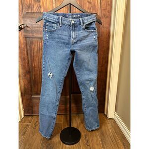 Gap Boys Slim Jeans Size 16 Blue Distressed Denim